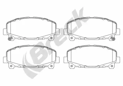 24766 00 701 00 BRECK Комплект тормозных колодок, дисковый тормоз